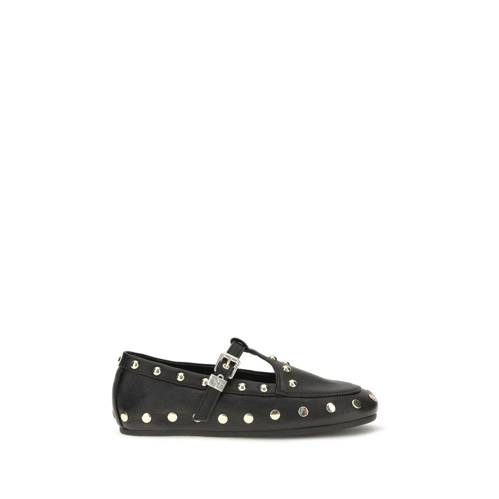 Ganni Black Flats