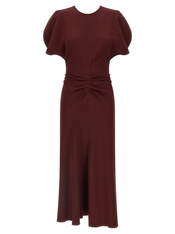 Burgundy Dress - View 1
