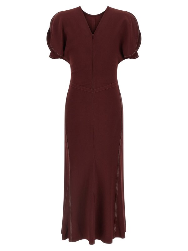 Burgundy Dress - View 2