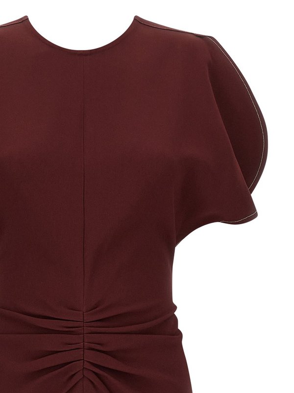 Burgundy Dress - View 3