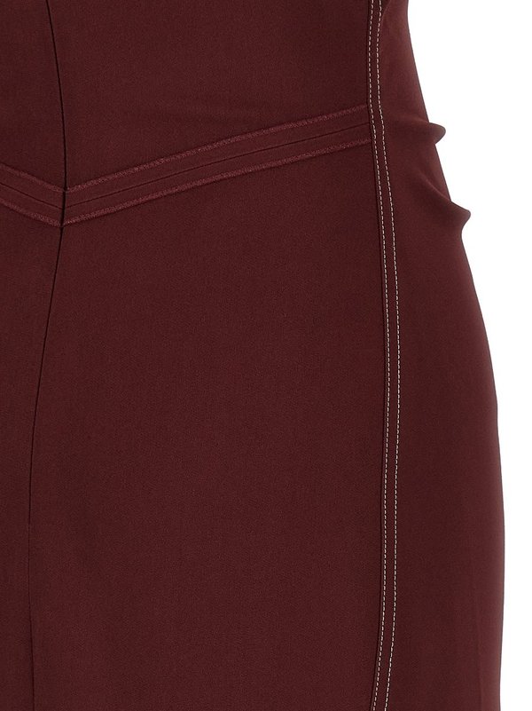 Burgundy Dress - View 4