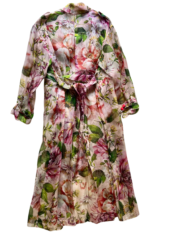 Pink Trench Coat - View 2